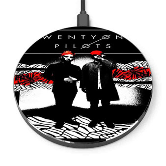 Pastele Twenty One Pilots Emotional Roadshow 2 Custom Personalized Gift Wireless Charger Custom Phone Charging Pad iPhone Samsung