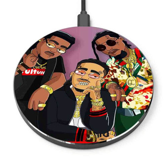 Pastele Migos Custom Personalized Gift Wireless Charger Custom Phone Charging Pad iPhone Samsung
