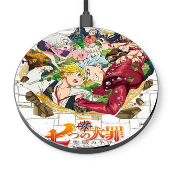 Pastele The Seven Deadly Sins Season 2 Custom Personalized Gift Wireless Charger Custom Phone Charging Pad iPhone Samsung