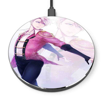 Pastele Victor Nikiforov Yuri on Ice Custom Personalized Gift Wireless Charger Custom Phone Charging Pad iPhone Samsung