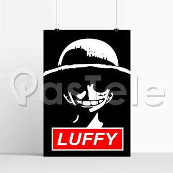 Luffy One Piece Face New Custom Silk Poster Print Wall Decor 20 x 13 Inch 24 x 36 Inch