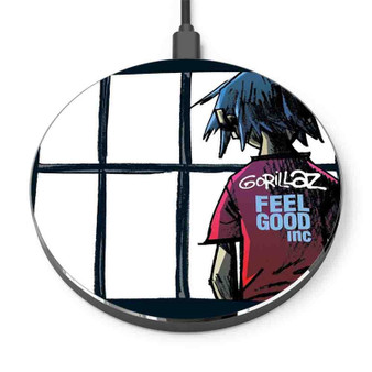 Pastele Gorillaz Feel Good Custom Personalized Gift Wireless Charger Custom Phone Charging Pad iPhone Samsung