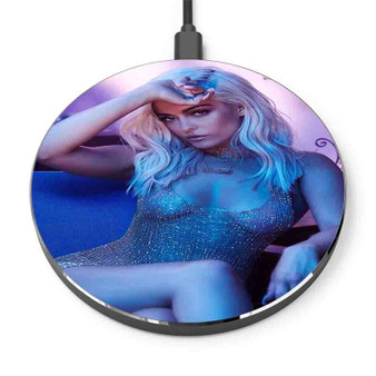 Pastele Bebe Rexha Custom Personalized Gift Wireless Charger Custom Phone Charging Pad iPhone Samsung