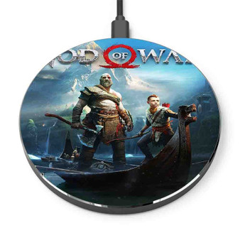Pastele God of War Custom Personalized Gift Wireless Charger Custom Phone Charging Pad iPhone Samsung