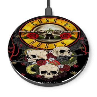 Pastele Guns N Roses Lithograph Japan Custom Personalized Gift Wireless Charger Custom Phone Charging Pad iPhone Samsung