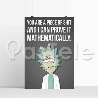 Rick Quotes Rick and Morty New Custom Silk Poster Print Wall Decor 20 x 13 Inch 24 x 36 Inch