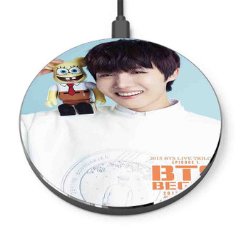 Pastele J Hope BTS Custom Personalized Gift Wireless Charger Custom Phone Charging Pad iPhone Samsung