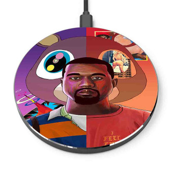 Pastele Kanye West Art Custom Personalized Gift Wireless Charger Custom Phone Charging Pad iPhone Samsung