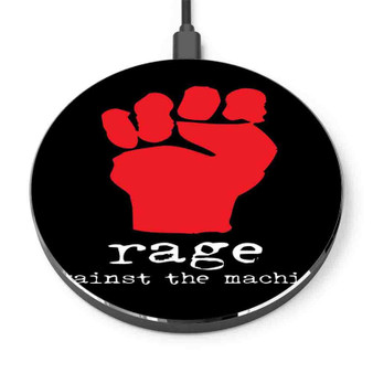 Pastele Rage Against The Machine 2 Custom Personalized Gift Wireless Charger Custom Phone Charging Pad iPhone Samsung