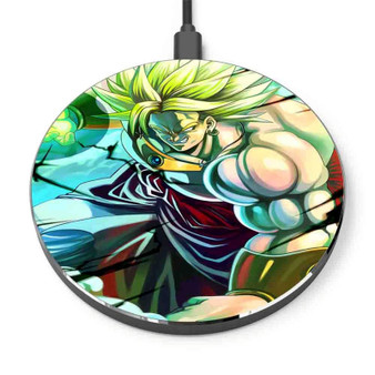 Pastele Dragon Ball Z Super Saiyan Broly Custom Personalized Gift Wireless Charger Custom Phone Charging Pad iPhone Samsung