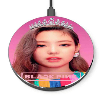 Pastele Jennie Black Pink Custom Personalized Gift Wireless Charger Custom Phone Charging Pad iPhone Samsung