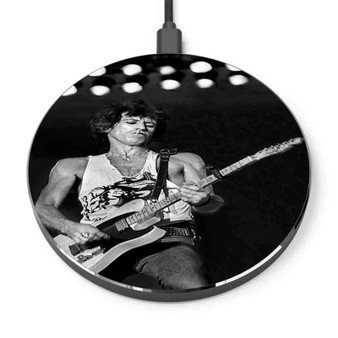 Pastele Keith Richards Custom Personalized Gift Wireless Charger Custom Phone Charging Pad iPhone Samsung