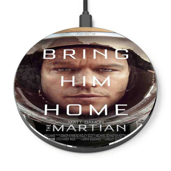 Pastele Matt Damon The Martian Custom Personalized Gift Wireless Charger Custom Phone Charging Pad iPhone Samsung