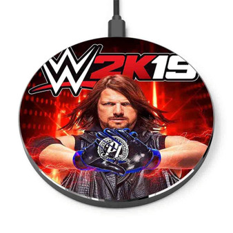 Pastele WWE 2K19 Custom Personalized Gift Wireless Charger Custom Phone Charging Pad iPhone Samsung