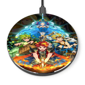 Pastele Brave Frontier Custom Personalized Gift Wireless Charger Custom Phone Charging Pad iPhone Samsung