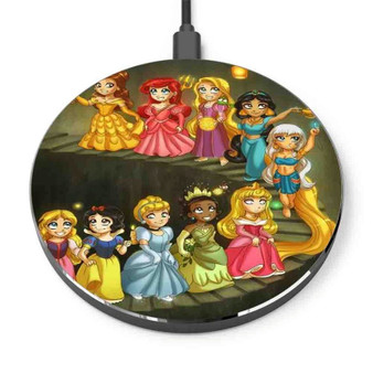 Pastele Disney Princess Custom Personalized Gift Wireless Charger Custom Phone Charging Pad iPhone Samsung