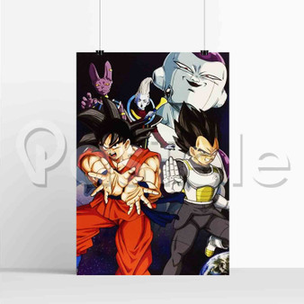 Vegeta Goku Whis Lord Beerus and Frieza New Custom Silk Poster Print Wall Decor 20 x 13 Inch 24 x 36 Inch