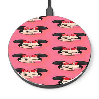 Pastele Kiss Minnie Mouse Disney Custom Personalized Gift Wireless Charger Custom Phone Charging Pad iPhone Samsung