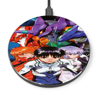 Pastele Neon Genesis Evangelion Robot Custom Personalized Gift Wireless Charger Custom Phone Charging Pad iPhone Samsung