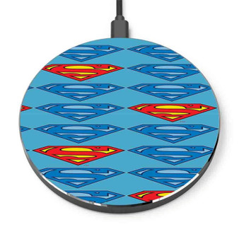 Pastele Superman Collage Comic Custom Personalized Gift Wireless Charger Custom Phone Charging Pad iPhone Samsung