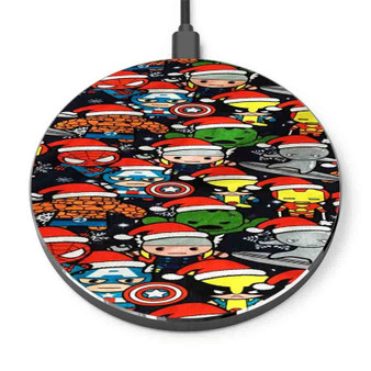 Pastele The Avengers Superheroes Marvel Custom Personalized Gift Wireless Charger Custom Phone Charging Pad iPhone Samsung