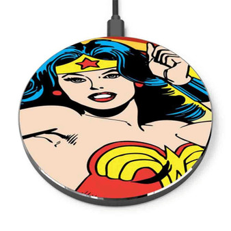 Pastele Wonder Woman Custom Personalized Gift Wireless Charger Custom Phone Charging Pad iPhone Samsung