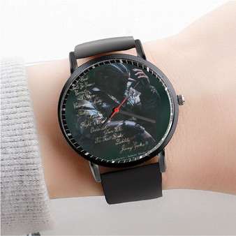 Pastele Drake Honestly Nevermind 2 Custom Watch Awesome Unisex Black Classic Plastic Quartz Watch for Men Women Premium Gift Box Watches