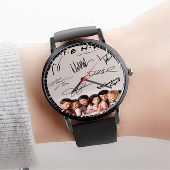 Pastele Friends Poster Signed By Cast Custom Watch Awesome Unisex Black Classic Plastic Quartz Watch for Men Women Premium Gift Box Watches