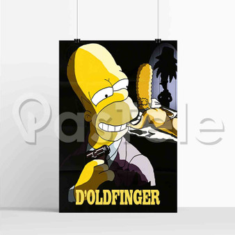 Bart Simpsons D Oldfinger Custom Printed Silk Poster Wall Decor 20 x 13 Inch 24 x 36 Inch