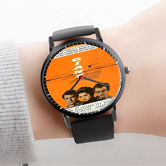 Pastele Giant Movie 3 Custom Watch Awesome Unisex Black Classic Plastic Quartz Watch for Men Women Premium Gift Box Watches