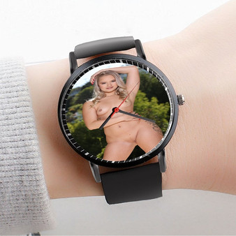 Pastele Harley King Custom Watch Awesome Unisex Black Classic Plastic Quartz Watch for Men Women Premium Gift Box Watches