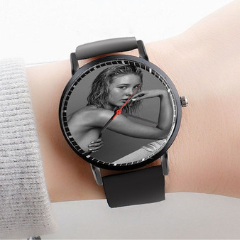 Pastele Isabel May jpeg Custom Watch Awesome Unisex Black Classic Plastic Quartz Watch for Men Women Premium Gift Box Watches