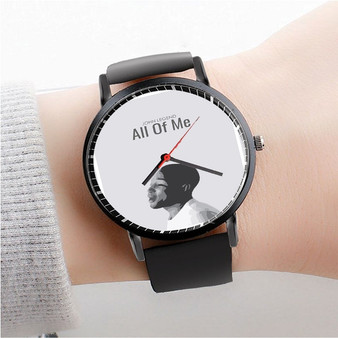 Pastele John Legend All Of Me Custom Watch Awesome Unisex Black Classic Plastic Quartz Watch for Men Women Premium Gift Box Watches