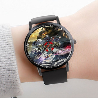 Pastele Jujutsu Kaisen 0 Custom Watch Awesome Unisex Black Classic Plastic Quartz Watch for Men Women Premium Gift Box Watches