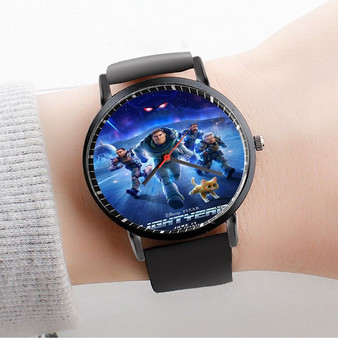 Pastele Lightyear Movie 4 Custom Watch Awesome Unisex Black Classic Plastic Quartz Watch for Men Women Premium Gift Box Watches