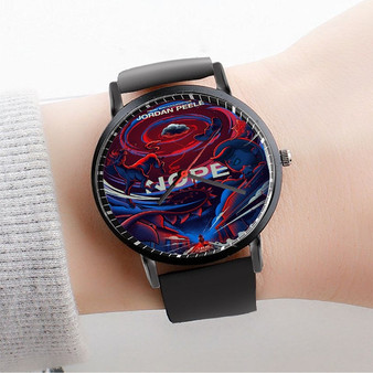 Pastele Nope 2022 Custom Watch Awesome Unisex Black Classic Plastic Quartz Watch for Men Women Premium Gift Box Watches