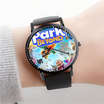 Pastele Park Beyond Custom Watch Awesome Unisex Black Classic Plastic Quartz Watch for Men Women Premium Gift Box Watches
