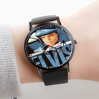 Pastele Speedway Movie 4 Custom Watch Awesome Unisex Black Classic Plastic Quartz Watch for Men Women Premium Gift Box Watches
