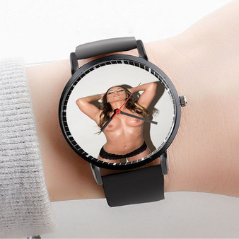 Pastele Tai Emery Custom Watch Awesome Unisex Black Classic Plastic Quartz Watch for Men Women Premium Gift Box Watches