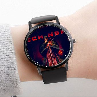Pastele Tech N9ne jpeg Custom Watch Awesome Unisex Black Classic Plastic Quartz Watch for Men Women Premium Gift Box Watches