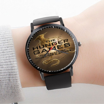 Pastele The Hunger Games The Ballad of Songbirds and Snakes Custom Watch Awesome Unisex Black Classic Plastic Quartz Watch for Men Women Premium Gift Box Watches