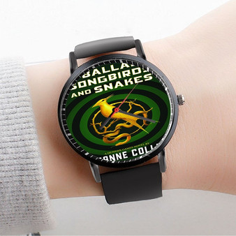 Pastele The Hunger Games The Ballad of Songbirds and Snakes Movie Custom Watch Awesome Unisex Black Classic Plastic Quartz Watch for Men Women Premium Gift Box Watches