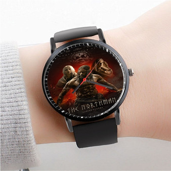 Pastele The Northman 2 Custom Watch Awesome Unisex Black Classic Plastic Quartz Watch for Men Women Premium Gift Box Watches