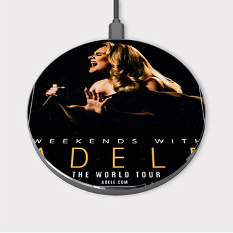 Pastele Adele 2023 World Tour Custom Wireless Charger Awesome Gift Smartphone Android iOs Mobile Phone Charging Pad iPhone Samsung Asus Sony Nokia Google Magnetic Qi Fast Charger Wireless Phone Accessories