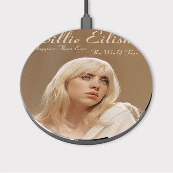 Pastele Billie Eilish Happier Than Ever The World Tour Custom Wireless Charger Awesome Gift Smartphone Android iOs Mobile Phone Charging Pad iPhone Samsung Asus Sony Nokia Google Magnetic Qi Fast Charger Wireless Phone Accessories