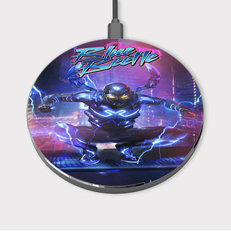 Pastele Blue Beetle Custom Wireless Charger Awesome Gift Smartphone Android iOs Mobile Phone Charging Pad iPhone Samsung Asus Sony Nokia Google Magnetic Qi Fast Charger Wireless Phone Accessories