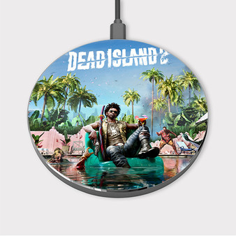Pastele Dead Island 2 Custom Wireless Charger Awesome Gift Smartphone Android iOs Mobile Phone Charging Pad iPhone Samsung Asus Sony Nokia Google Magnetic Qi Fast Charger Wireless Phone Accessories