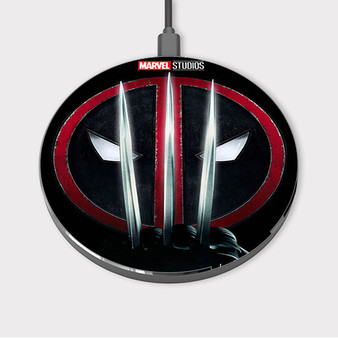 Pastele Deadpool 3 Custom Wireless Charger Awesome Gift Smartphone Android iOs Mobile Phone Charging Pad iPhone Samsung Asus Sony Nokia Google Magnetic Qi Fast Charger Wireless Phone Accessories