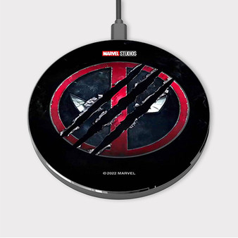 Pastele Deadpool 3 Wolverine Custom Wireless Charger Awesome Gift Smartphone Android iOs Mobile Phone Charging Pad iPhone Samsung Asus Sony Nokia Google Magnetic Qi Fast Charger Wireless Phone Accessories