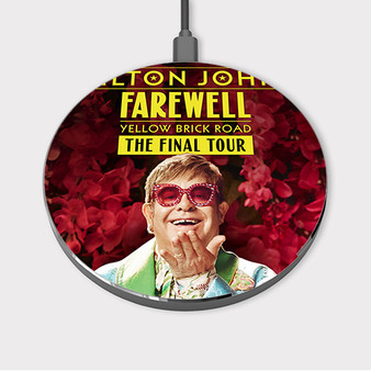Pastele Elton John Farewell The Final Tour Custom Wireless Charger Awesome Gift Smartphone Android iOs Mobile Phone Charging Pad iPhone Samsung Asus Sony Nokia Google Magnetic Qi Fast Charger Wireless Phone Accessories